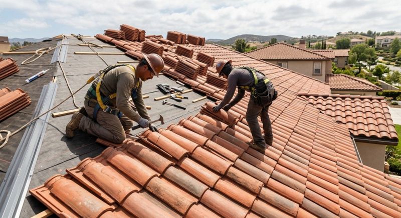 Barrel Tile Roof Installation in Alexandria, VA