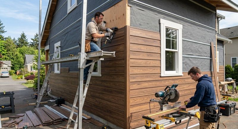 Faux Wood Siding Installation in Fairfield County, CT