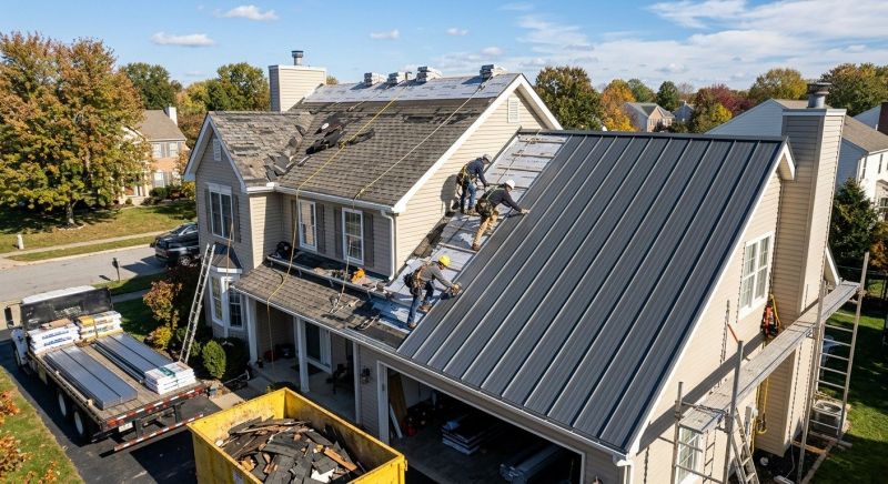 Metal Roof Replacement in Fredericksburg, VA