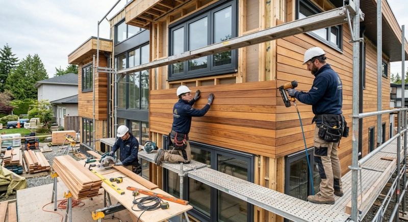 Wood Cladding Installation in Boston, MA