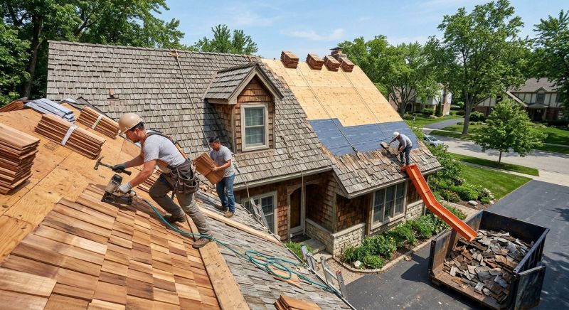 Wood Shingle Roof Replacement in Alexandria, VA