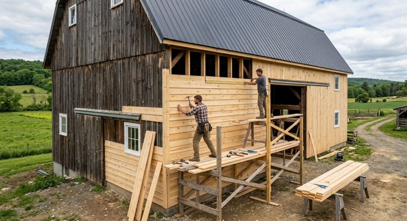 Barn Siding Installation in Boston, MA