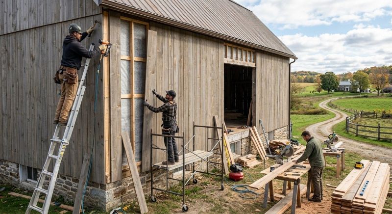 Barn Wood Siding Installation in Norwalk, CT