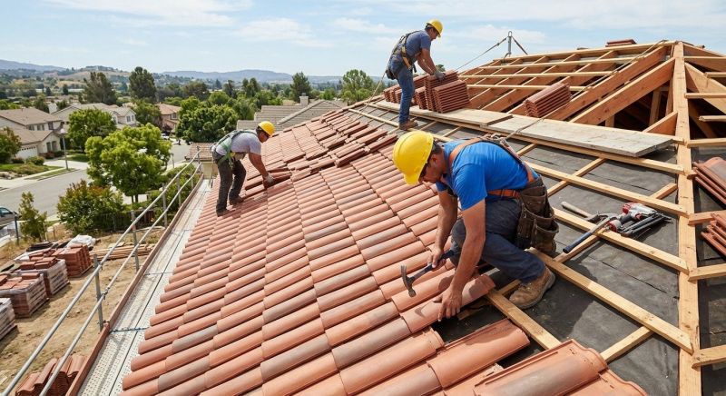 Barrel Tile Roof Installation in Fredericksburg, VA
