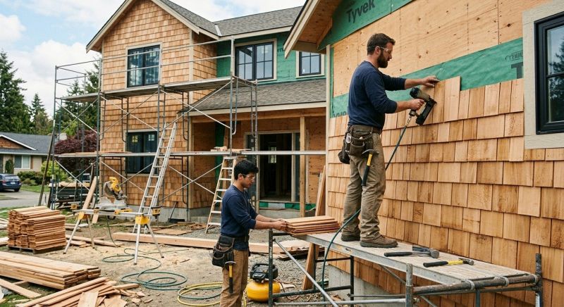 Cedar Cladding Installation in Boston, MA