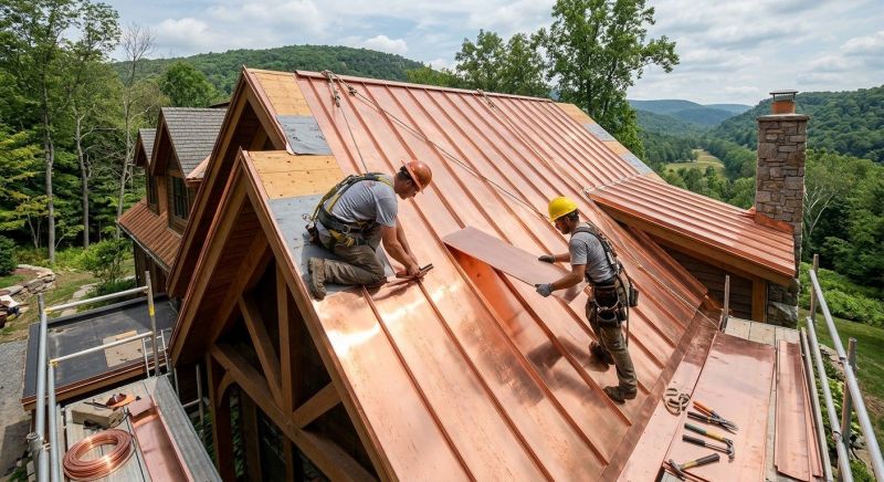 Copper Roof Installation in Fredericksburg, VA