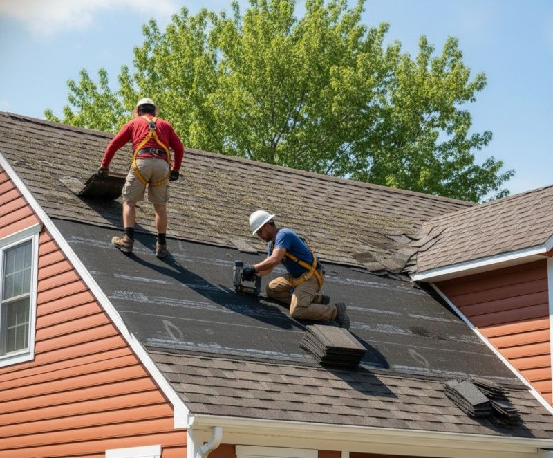 Damaged Roof Replacement in Worcester, MA