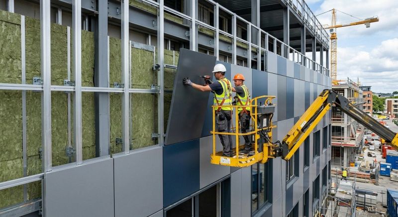 Facade Cladding Installation in Stamford, CT