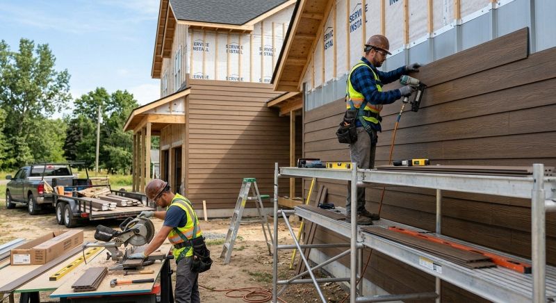 Faux Wood Siding Installation in Fairfield County, CT