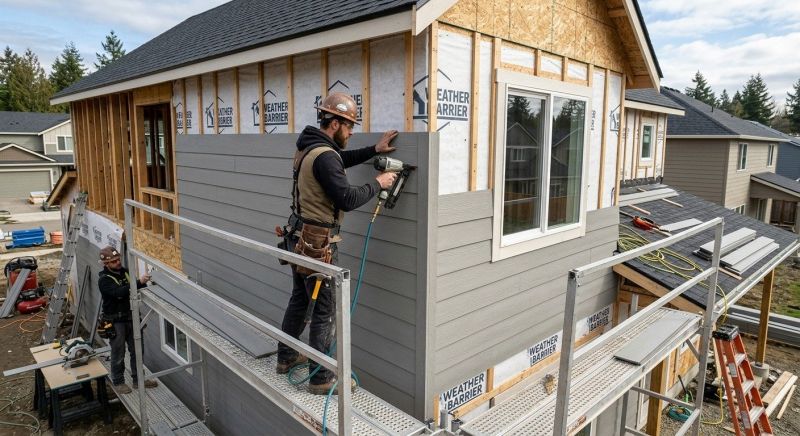 Fiberboard Siding Installation in Boston, MA