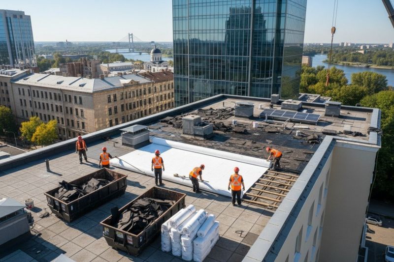 Flat Roof Replacement in Fredericksburg, VA