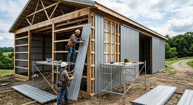 Metal Barn Siding Installation in Boston, MA