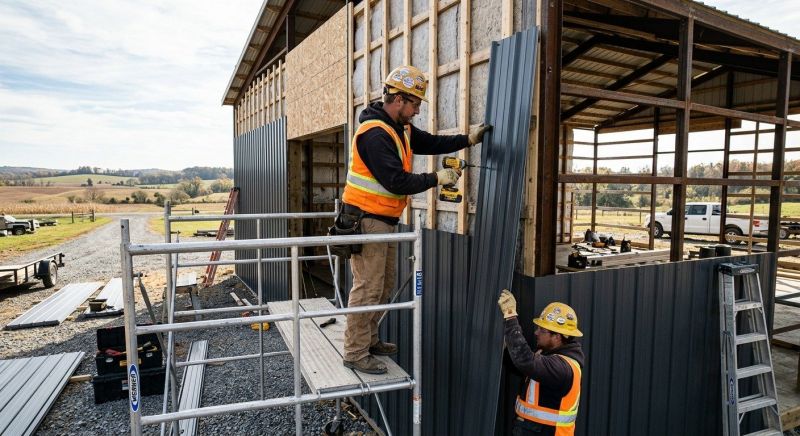 Pole Barn Siding Installation in Fairfield County, CT