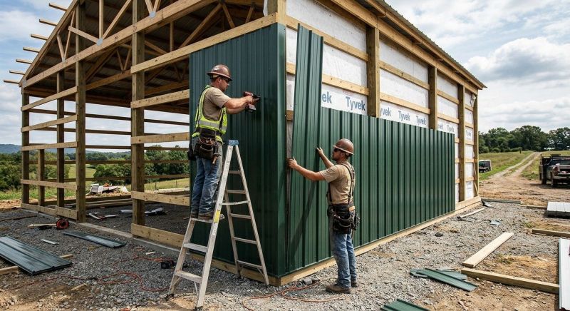Pole Barn Siding Installation in Fairfield County, CT