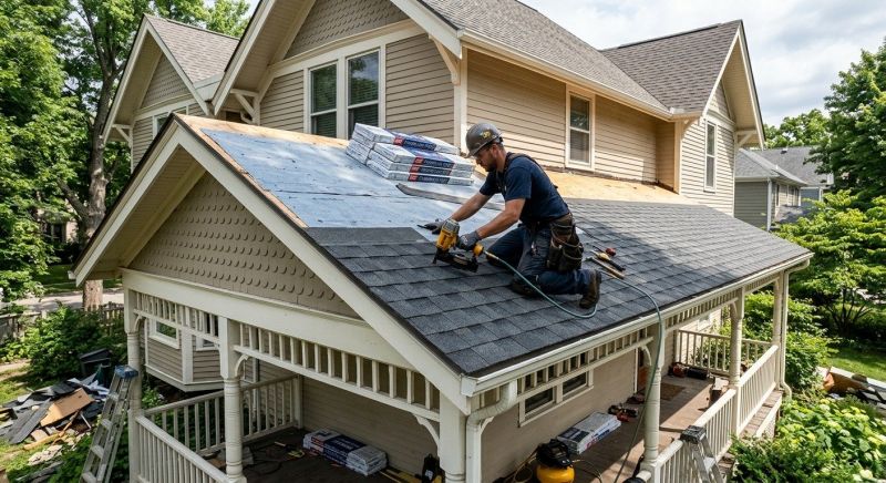 Porch Roofing Installation in Framingham, MA
