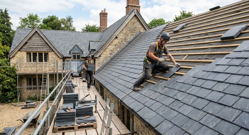 Slate Roof Construction in Alexandria, VA