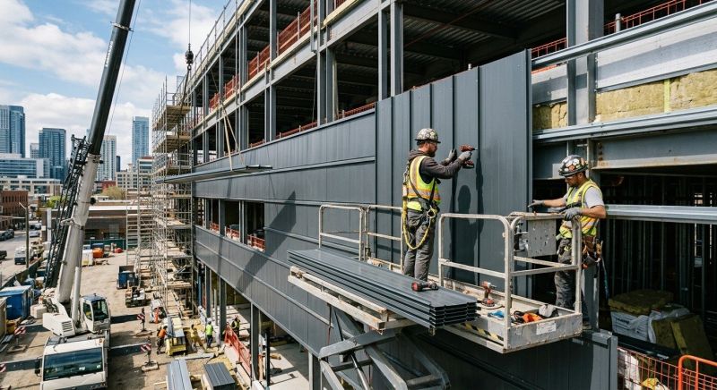 Steel Cladding Installation in Stamford, CT