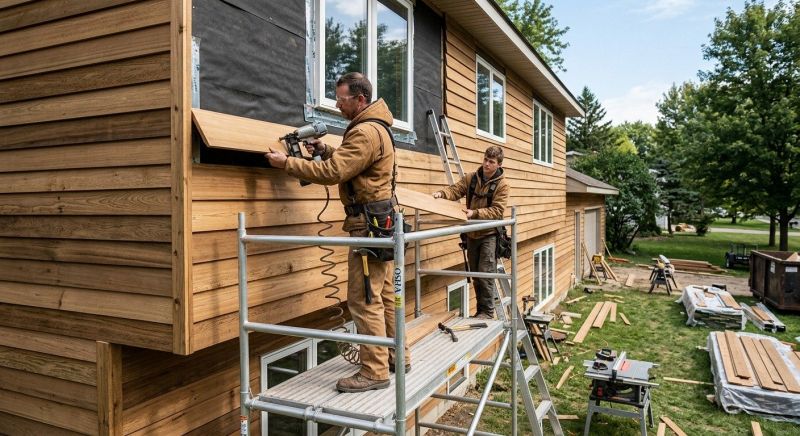 Wood Barn Siding Installation in Boston, MA