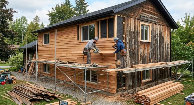 Wood Cladding Installation in Boston, MA