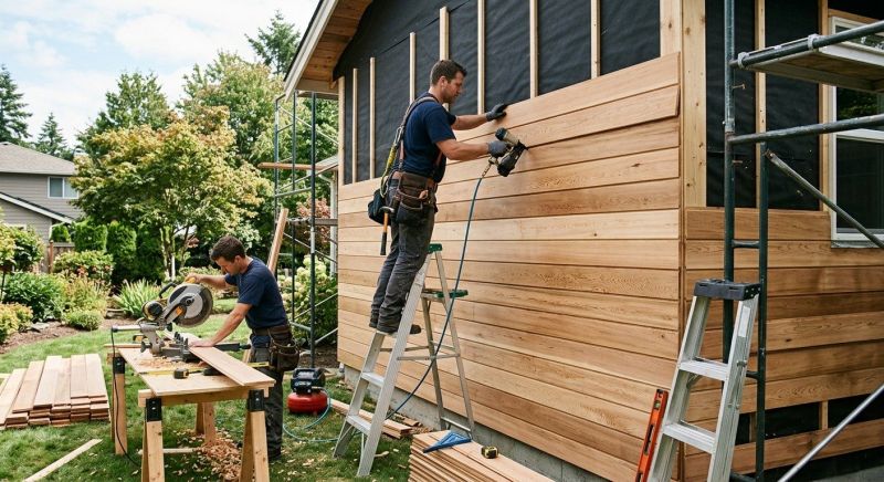 Wood Plank Siding Installation in Norwalk, CT