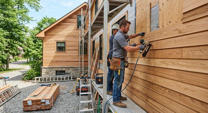 Wood Plank Siding Installation in Norwalk, CT