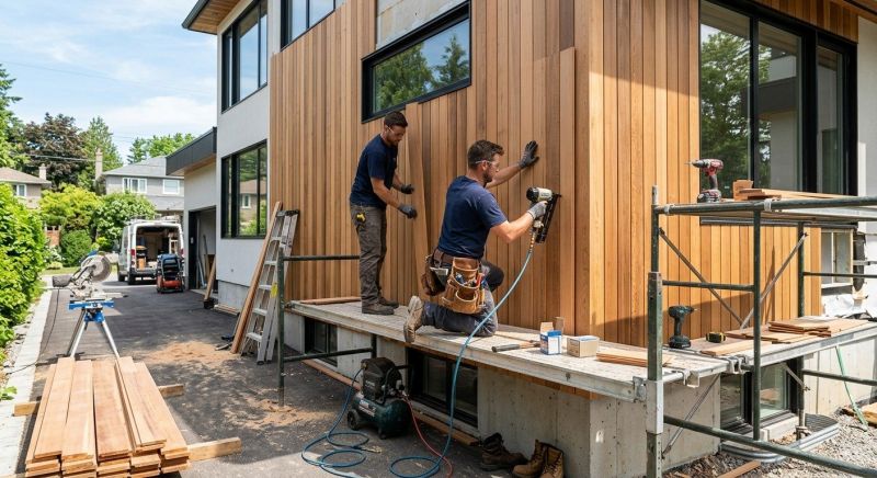 Wood Plank Siding Installation in Boston, MA