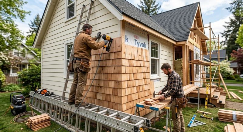 Wood Plank Siding Installation in Boston, MA