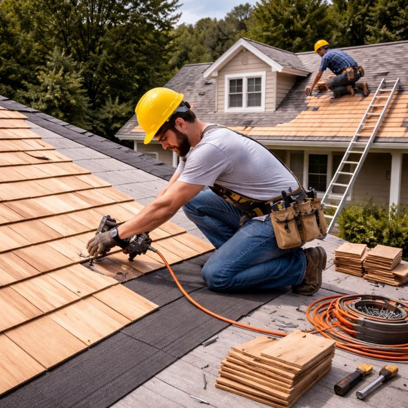 Wood Roofing Installation in Alexandria, VA