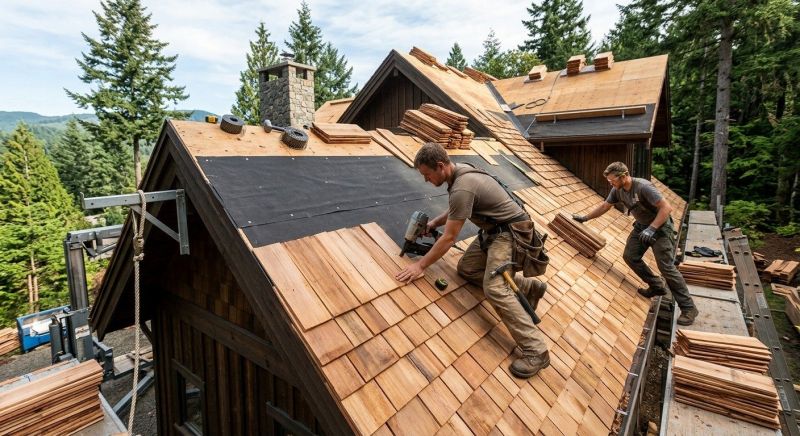 Wooden Roof Installation in Alexandria, VA