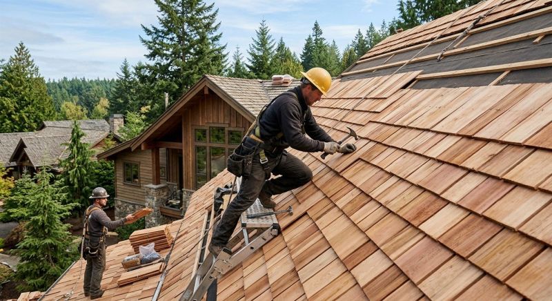 Wooden Roof Installation in Alexandria, VA